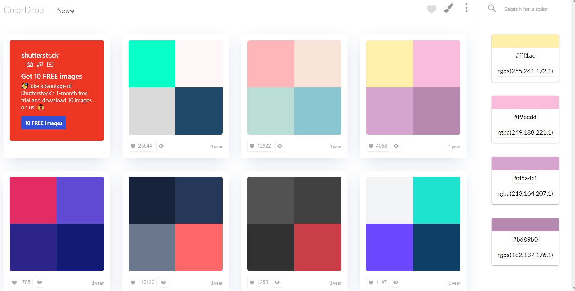 ۷ وب‌سایت برای انتخاب پالت رنگ-اپلیکیشن‌ساز آنلاین موبایل پازلی-puzzley.net 1